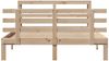 vidaXL Bettgestell mit Kopfteil ohne Matratze 140x190 cm 3306104 Bild 4
