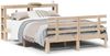 vidaXL Bettgestell mit Kopfteil ohne Matratze 140x190 cm 3306104 Bild 2