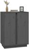 Sideboard, Kommode Grau 60x35x80 cm Massivholz Kiefer j1469p Bild 4