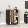 Sideboard, Kommode Grau 60x35x80 cm Massivholz Kiefer j1469p Bild 3