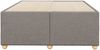 vidaXL Bettgestell ohne Matratze Taupe 120x200 cm Stoff 3284726 Bild 4