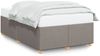 vidaXL Bettgestell ohne Matratze Taupe 120x200 cm Stoff 3284726 Bild 2