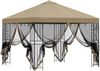 vidaXL Garten Pavillon mit Seitenwänden 3 x 3 m Beige 900337 Bild 4