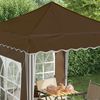 vidaXL Pop-up Partyzelt 195 x 195 x 245 cm Taupe Oxford-Stoff 42019729 Bild 4