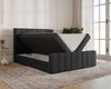 MOEBLO Boxbett BETT 01 BIS (Bonell, Topper, modernes Velours-Design mit Steppung & Stauraum, Doppelbett gepolstertes Kopfteil mit Bettkasten, aus Samt, Polsterbett Kontinentalbett, dekorativem Kopfteil, aus Samt), - (BxHxT):144/164/184 x 113 x 223 cm Bild 3