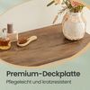 VASAGLE Aufbewahrungsschrank, LIRY Kollektion, im Landhausstil, mit 4 Schubladen, Tür, verstellbare Ablage, Holz Vintageweiß, 30 x 60 x 80 cm Bild 3