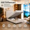 Best for Home Boxspringbett K18 Single SLIM mit Bettkasten & Bonellfedrkernmatratze, Topper H3 (Einzelbett, Polsterbett, Juniorbett, Hotelbett, versch. Größen, 1-St, 70x200 80x200 90x200 100x200 cm), mit oder ohne Topper, Flexible Liefermöglichkeiten, ... Bild 2