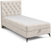 Best for Home Boxspringbett K18 Single SLIM mit Bettkasten & Bonellfedrkernmatratze, Topper H3 (Einzelbett, Polsterbett, Juniorbett, Hotelbett, versch. Größen, 1-St, 70x200 80x200 90x200 100x200 cm), mit oder ohne Topper, Flexible Liefermöglichkeiten, ... Bild 4