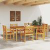 vidaXL Garten Essgruppe 7 pcs Braun Massivholz Akazie 3375654 Bild 4