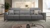 Sofanella XXL-Sofa Ledercouch MARBELLA 3-Sitzer Echtleder in Weiß S: 249 Breite x 111 Tiefe Bild 3
