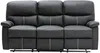 Vente-unique - CANBY Sofa and armchair set Kunstleder Schwarz - B 90 cm x H 95 cm x L 79 cm133 cm183 cm Bild 4