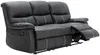 Vente-unique - CANBY Sofa and armchair set Kunstleder Schwarz - B 90 cm x H 95 cm x L 79 cm133 cm183 cm Bild 5