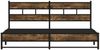 vidaXL Metallbett ohne Matratze Räuchereiche 180x200 cm 3308486 Bild 4