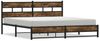 vidaXL Metallbett ohne Matratze Räuchereiche 180x200 cm 3308486 Bild 2