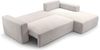 AX LIVING Catea Ecksofa weiß mit Schlaffunktion R Eckcouch 279cm mit Bettkasten Bild 4