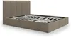 Vente-unique - KILACLO Bett Stoff Schokoladenbraun - B 213 cm x H 106 cm x L 190 cm Bild 5