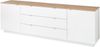 Wohnwand >Core< (3-teilig) in weiß supermatt / Artisan Dekor - 240x77x44 (BxHxT) Bild 4