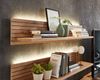 Wohnwand >Core< (3-teilig) in weiß supermatt / Artisan Dekor - 240x77x44 (BxHxT) Bild 2
