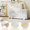 Spielzeugregal Auto Kinderregal in Busform mit Whiteboard 4 Schubladen & Schränken 111 x 34 x 94 cm Bild 5