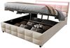 Flieks Polsterbett, Hydraulisches Stauraumbett Doppelbett 180x200cm mit LED-Beleuchtung Bild 2