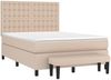 vidaXL Boxspringbett Matratze Cappuccino-Braun 140x190cm Kunstleder 3137664 Bild 3