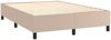 vidaXL Boxspringbett Matratze Cappuccino-Braun 140x190cm Kunstleder 3137664 Bild 4
