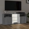 vidaXL TV-Schrank mit LED-Leuchten Grau Sonoma 120x30x50 cm 815715 Bild 5
