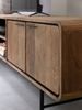 TV Board aus recyceltem Teakholz, modern, natur, 225 cm, Metallgestell, vier Türen Bild 5
