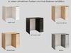 designimpex Waschmaschinenumbauschrank Carl Svensson W-222 Waschmaschinenschrank Ablage Badezimmerschrank Badezimmerschrank Waschmaschinenunterschrank Waschmaschinenmöbel Küche Bild 4