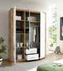 Kleiderschrank >Stern< in Artisan Eiche - 151x198x55cm (BxHxT) Bild 2