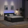 vidaXL Ottomane Bett mit Matratze & LEDs Schwarz 140x190 cm Stoff 3312224 Bild 3