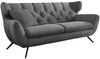 KAWOLA Sofa CHARME 2,5-Sitzer Cord grau 94 x 95 x 200 cm Bild 3