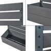 Pflanzkasten mit Sichtschutz Heerde 180x90x38 cm Grau [en. casa] Bild 5