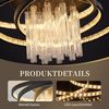 ZMH LED Deckenleuchte Warmweiß Flach Rund Wohnzimmerlampe Schwarz Modern FlurlampeAugenschutz, LED fest integriert, Warmweiß Bild 4