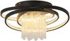 ZMH LED Deckenleuchte Warmweiß Flach Rund Wohnzimmerlampe Schwarz Modern FlurlampeAugenschutz, LED fest integriert, Warmweiß Bild 2