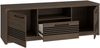 Forte EUFEMIUS TV-Schrank 150, modernes Lowboard mit dekorativer Fräsung, 2-türig, 1 Schublade, Dunkelbraun|Schwarz Eiche Holzdekor, 151,2 cm breit x 51,1 cm hoch x 41,6 cm tief Bild 5