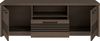 Forte EUFEMIUS TV-Schrank 150, modernes Lowboard mit dekorativer Fräsung, 2-türig, 1 Schublade, Dunkelbraun|Schwarz Eiche Holzdekor, 151,2 cm breit x 51,1 cm hoch x 41,6 cm tief Bild 4