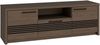 Forte EUFEMIUS TV-Schrank 150, modernes Lowboard mit dekorativer Fräsung, 2-türig, 1 Schublade, Dunkelbraun|Schwarz Eiche Holzdekor, 151,2 cm breit x 51,1 cm hoch x 41,6 cm tief Bild 3