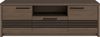 Forte EUFEMIUS TV-Schrank 150, modernes Lowboard mit dekorativer Fräsung, 2-türig, 1 Schublade, Dunkelbraun|Schwarz Eiche Holzdekor, 151,2 cm breit x 51,1 cm hoch x 41,6 cm tief Bild 2