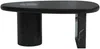 Vente-unique - MARSULA Couchtisch Holz, PlatteMarmor Schwarz - B 60 cm x H 40,5 cm x L 100 cm Bild 2
