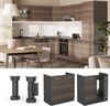 Spülenunterschrank R-Line Edelgrau 80 cm ohne Arbeitsplatte Vicco Bild 2