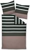 Janine Bettwäsche Davos 65030 07 nougat schwarz Feinbiber 135 x 200 + 80 x 80 cm Bild 5
