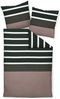 Janine Bettwäsche Davos 65030 07 nougat schwarz Feinbiber 135 x 200 + 80 x 80 cm Bild 4