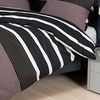 Janine Bettwäsche Davos 65030 07 nougat schwarz Feinbiber 135 x 200 + 80 x 80 cm Bild 3