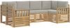 vidaXL Outdoor-Sofagarnitur 5 pcs Weiß und Hellgrau 3392386 Bild 2