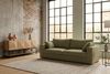 KAWOLA Sofa AMINA 3-Sitzer Stoff grün 82 x 101 x 228 cm Bild 2