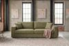 KAWOLA Sofa AMINA 3-Sitzer Stoff grün 82 x 101 x 228 cm Bild 4