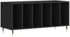 vidaXL Plattenschrank Schwarz 100x38x48 cm Holzwerkstoff 831741 Bild 2