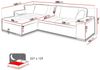 Ecksofa Diana, Seite: Links, Farbe: Kronos 09 + Kronos 09 + Senegal 818 Bild 5
