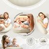 sei Design Stillkissen XXL Musselin Bezug 190x30 Stillkissenbezug 100% Bio-Baumwolle Schwangerschaftskissen Seitenschläferkissen Komfortkissen Erwachsene Baby Kissen Bild 2